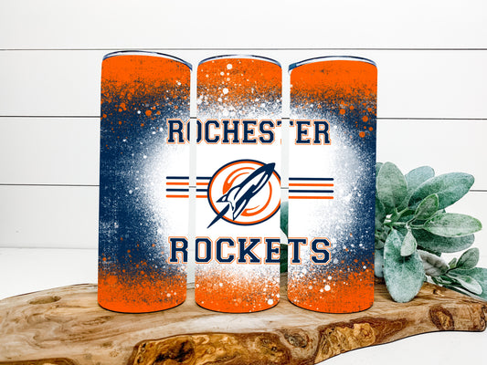 Rochester Rockets Completed 20oz Skinny Tumbler