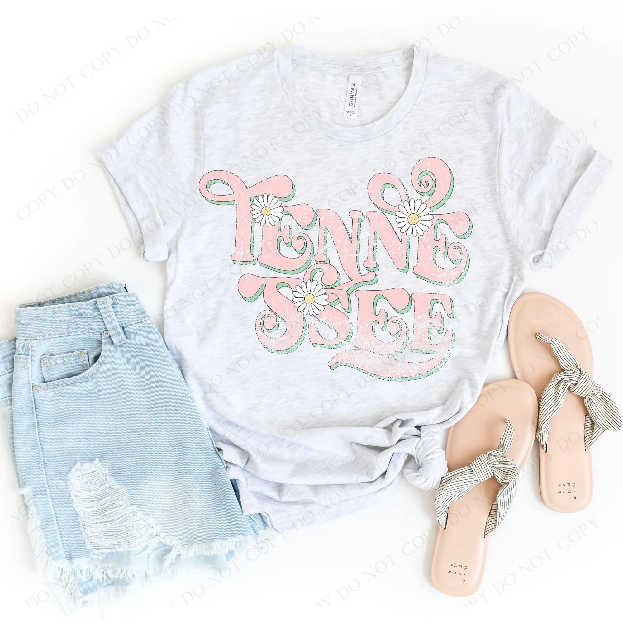 Tennessee Floral Graphic Tee - Merch Girls