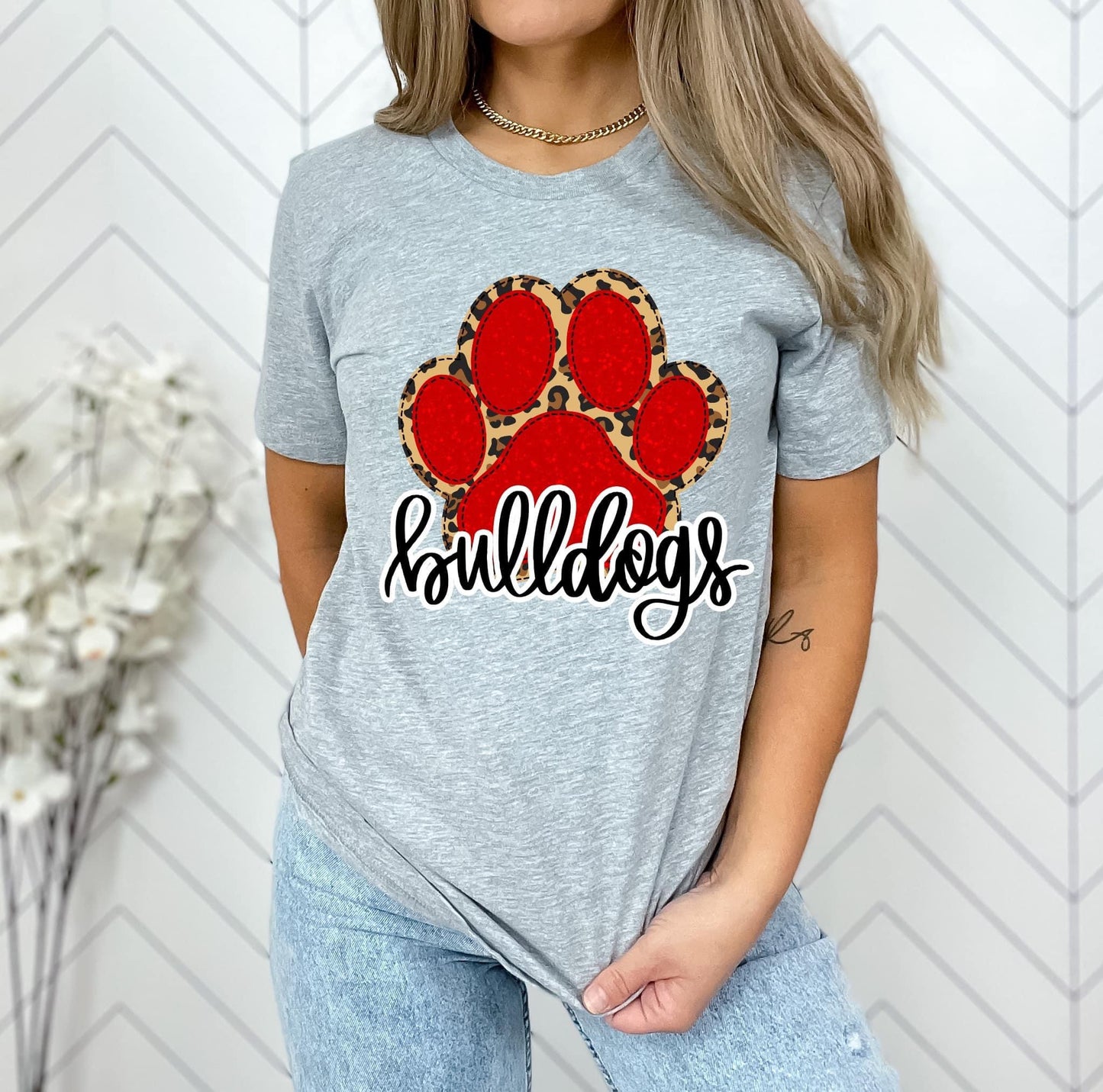 Bulldogs Pawprint Graphic Tee