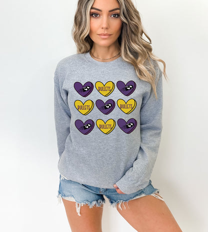 Bullets Conversation Heart Graphic Tee