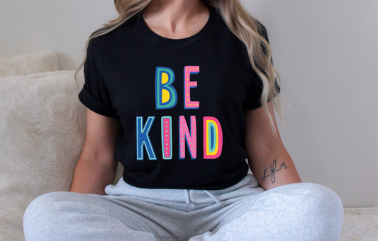 Be Kind Colorful Graphic Tee