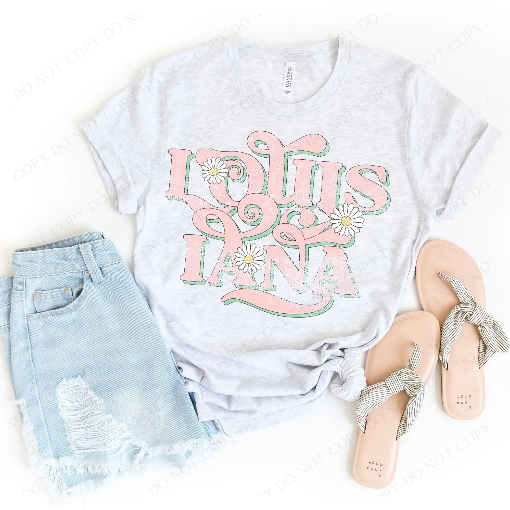 Louisiana Floral Graphic Tee - Merch Girls