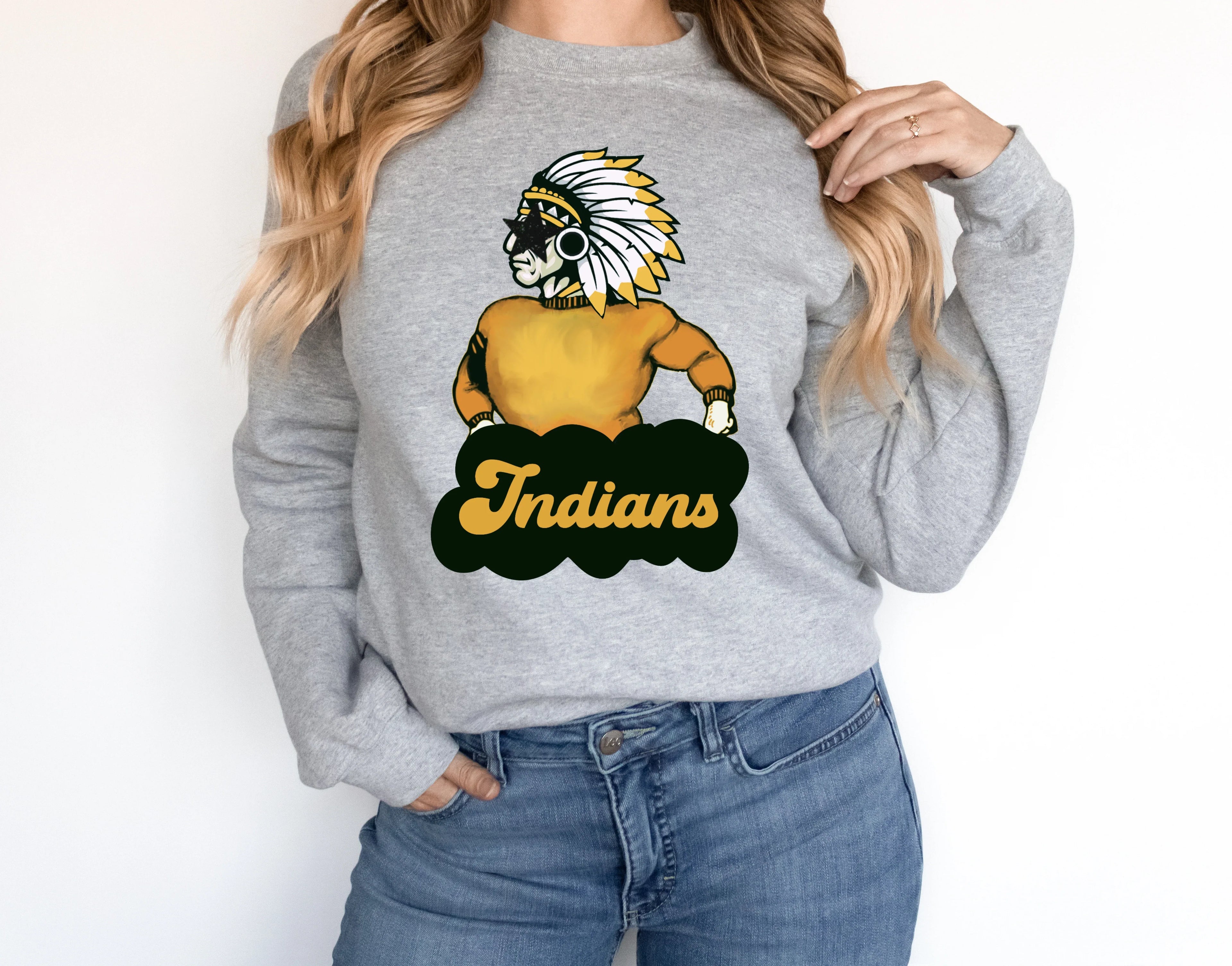 Indians Preppy Graphic Tee - Merch Girls