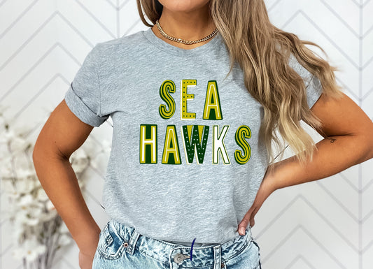 Seahawks Colorful Graphic Tee
