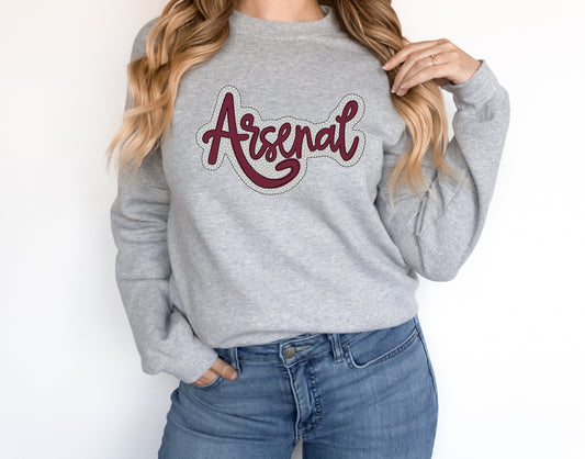 Arsenal Faux Applique Graphic Tee