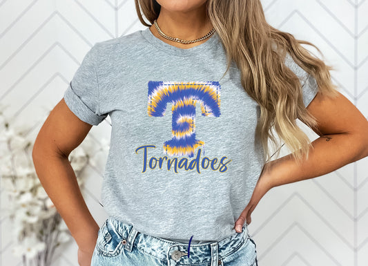 Tornadoes Faux Embroidery Graphic Tee