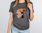 Tigers Orange Checkered DTF Transfer - Merch Girls