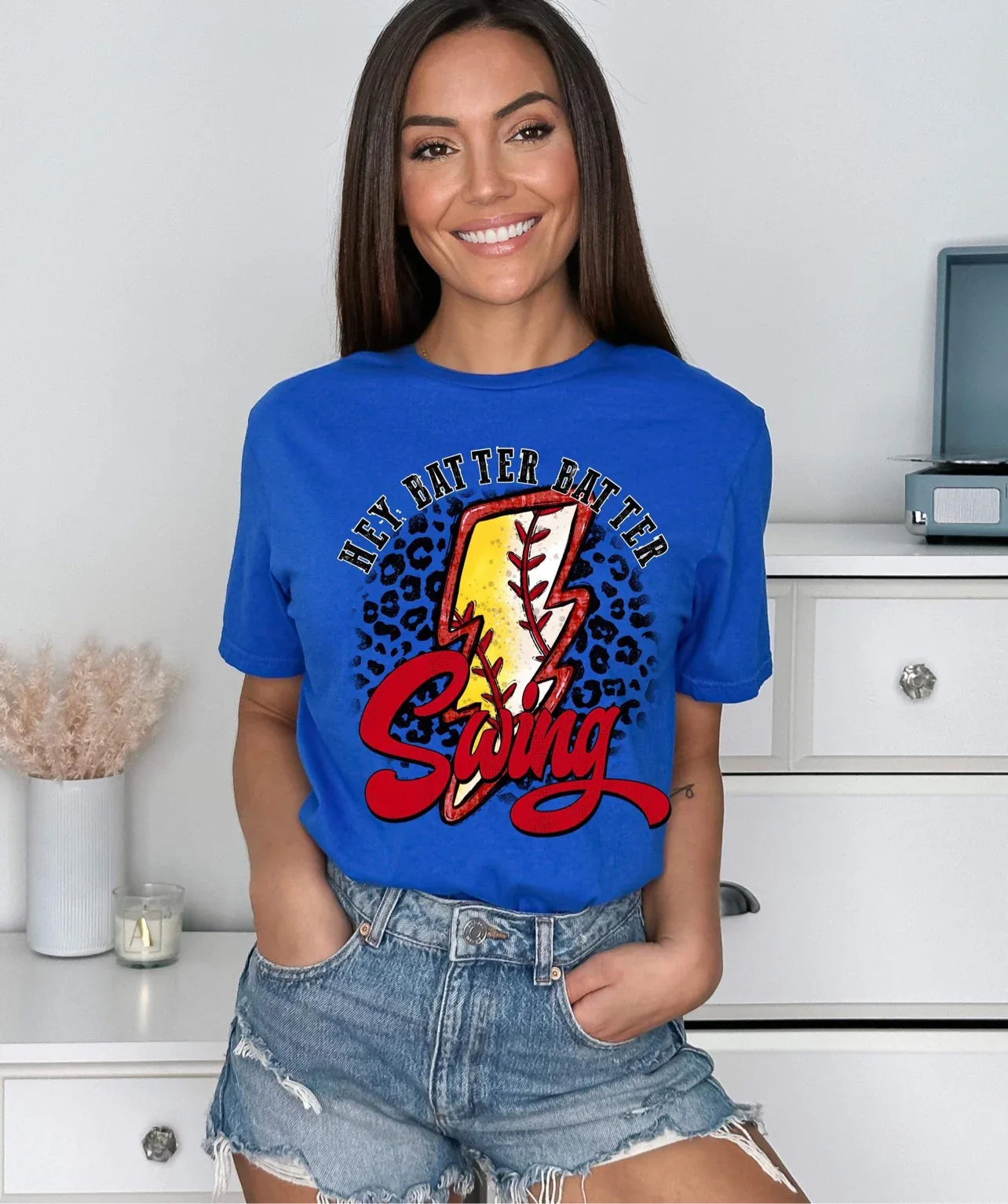 Hey Batter Batter Swing Graphic Tee - Merch Girls