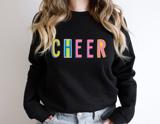 Cheer Colorful Graphic Tee