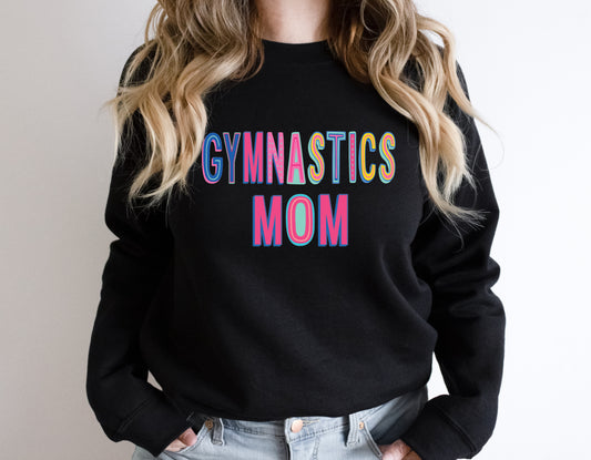 Gymnastics Mom Colorful Graphic Tee