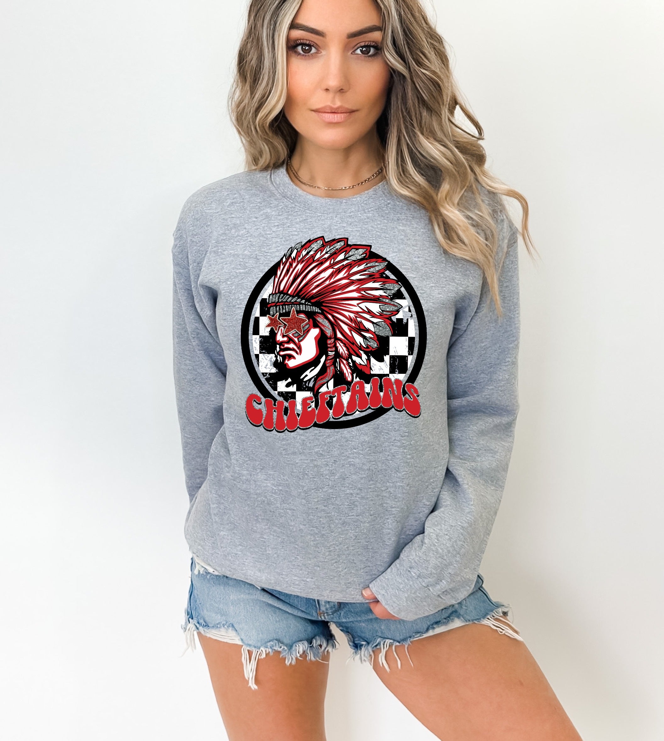 Chieftains Checkered Preppy Graphic Tee