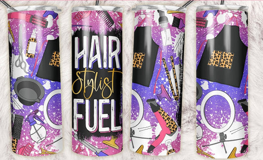 Hair stylist Fuel Completed 20oz Skinny Tumbler