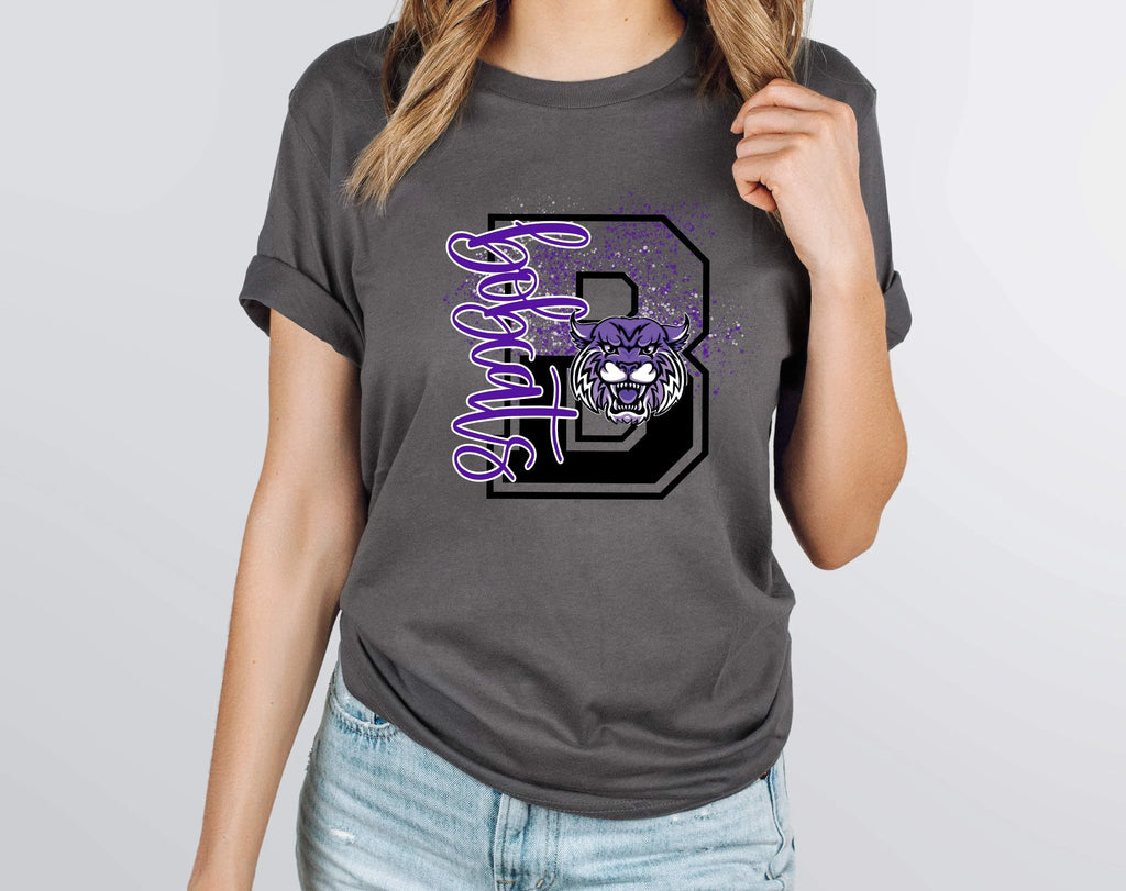 Bobcats Splatter DTF Transfer - Merch Girls