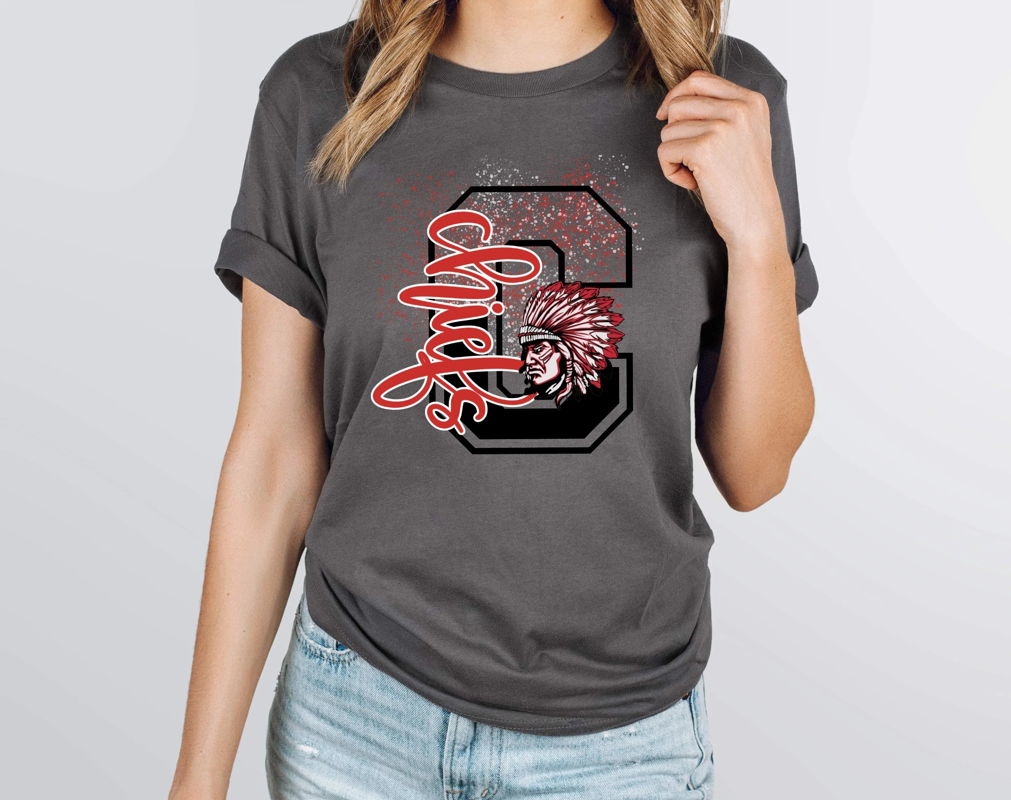 Chiefs Splatter DTF Transfer - Merch Girls