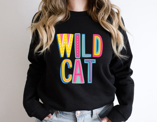 Wildcat Colorful Graphic Tee