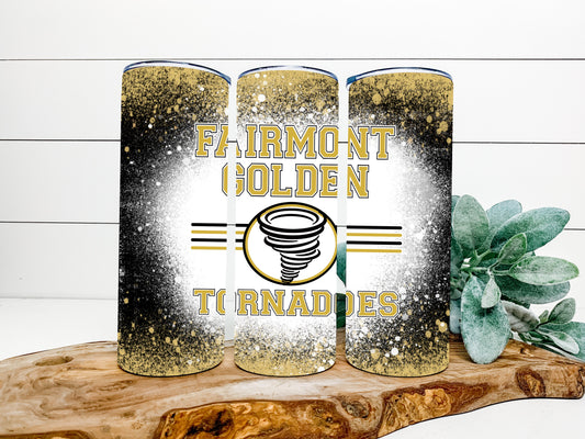 Fairmount Golden Tornadoes Completed 20oz Skinny Tumbler