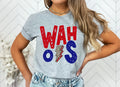 Wahoos Red and Navy Lightning Bolt Graphic Tee - Merch Girls