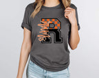 Rams Orange Checkered DTF Transfer - Merch Girls