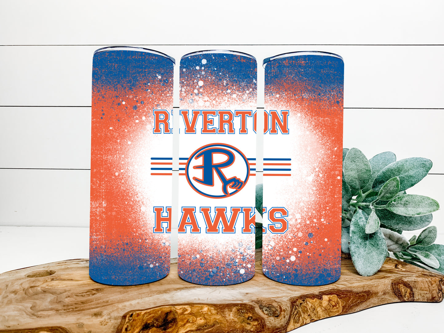 Riverton Hawks Completed 20oz Skinny Tumbler