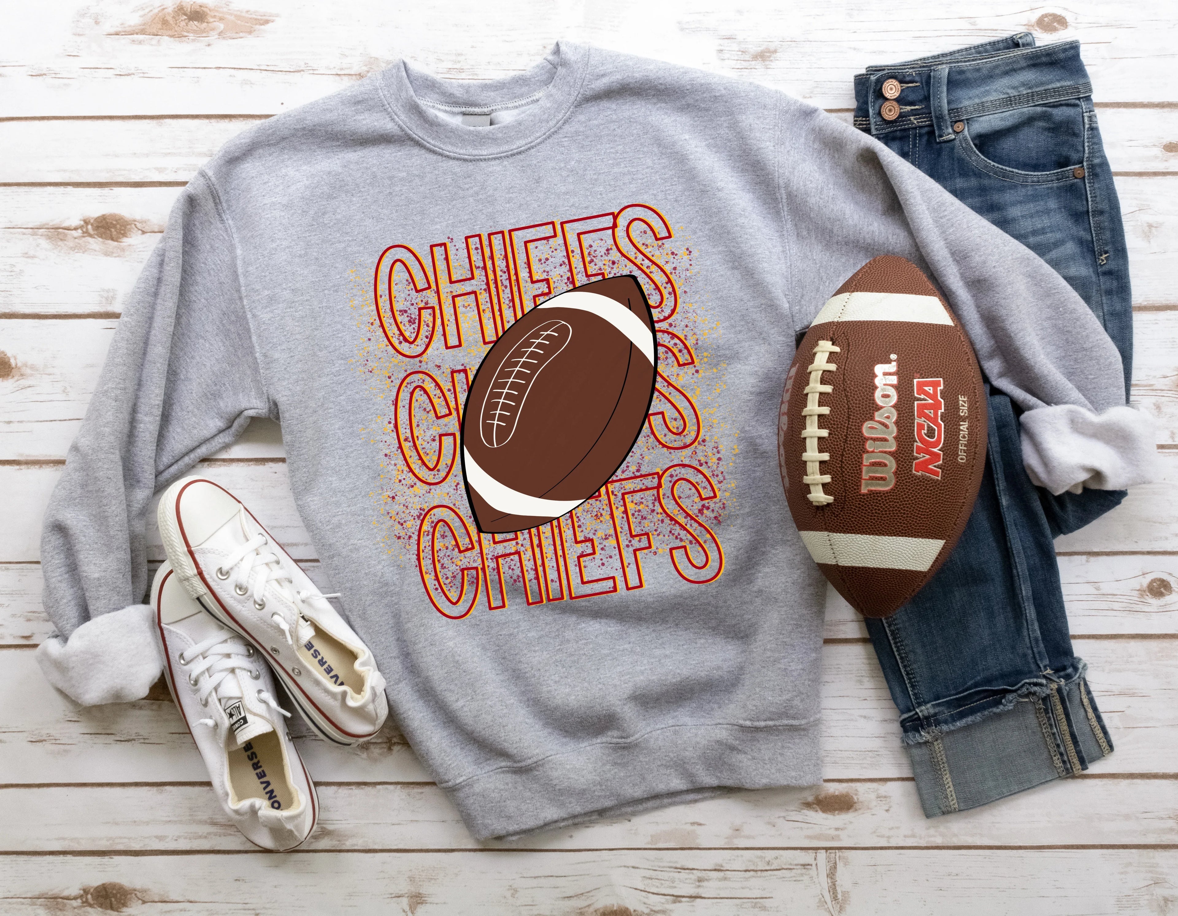 Chiefs Splatter Graphic Tee - Merch Girls