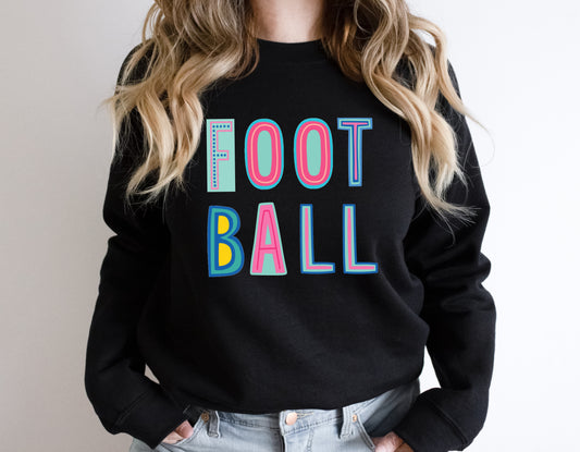 Football Colorful Graphic Tee