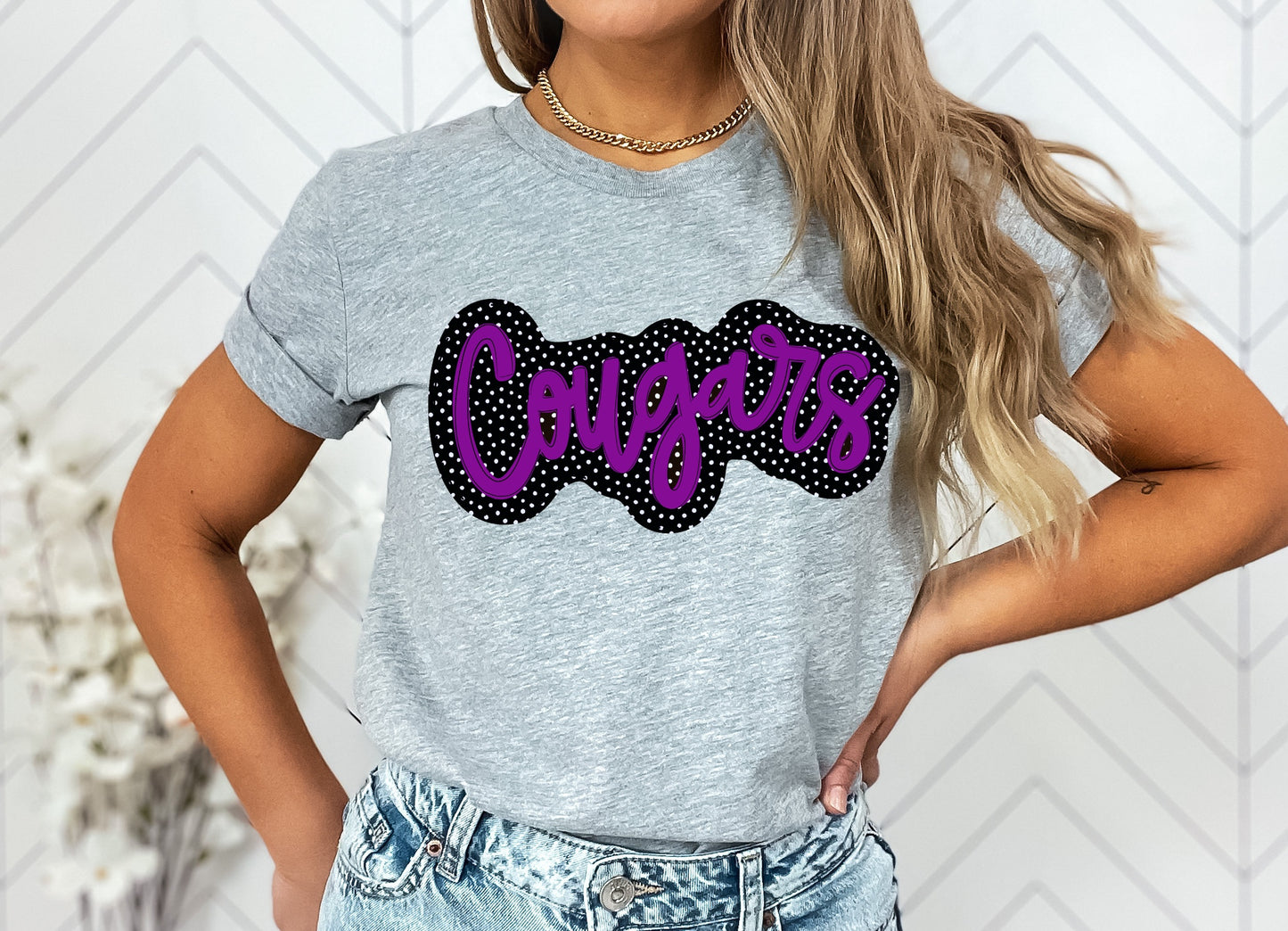 Cougars Faux Applique