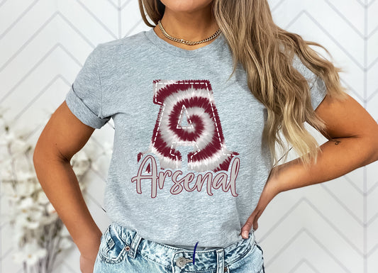 Arsenal Faux Embroidery Graphic Tee
