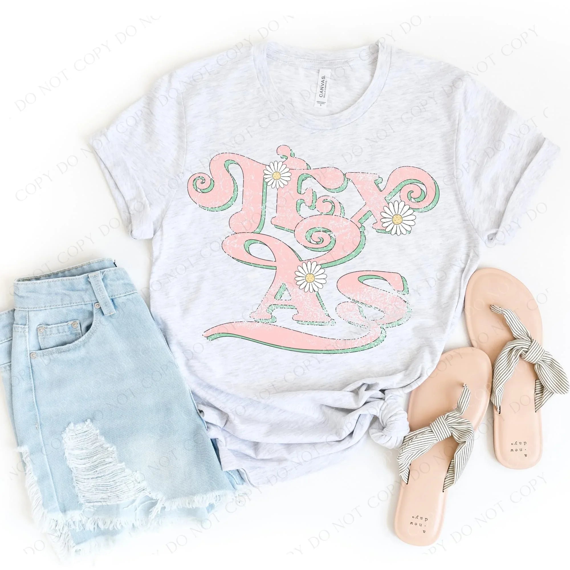 Texas Floral Graphic Tee - Merch Girls