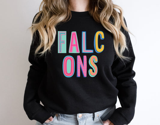 Falcons Colorful Graphic Tee