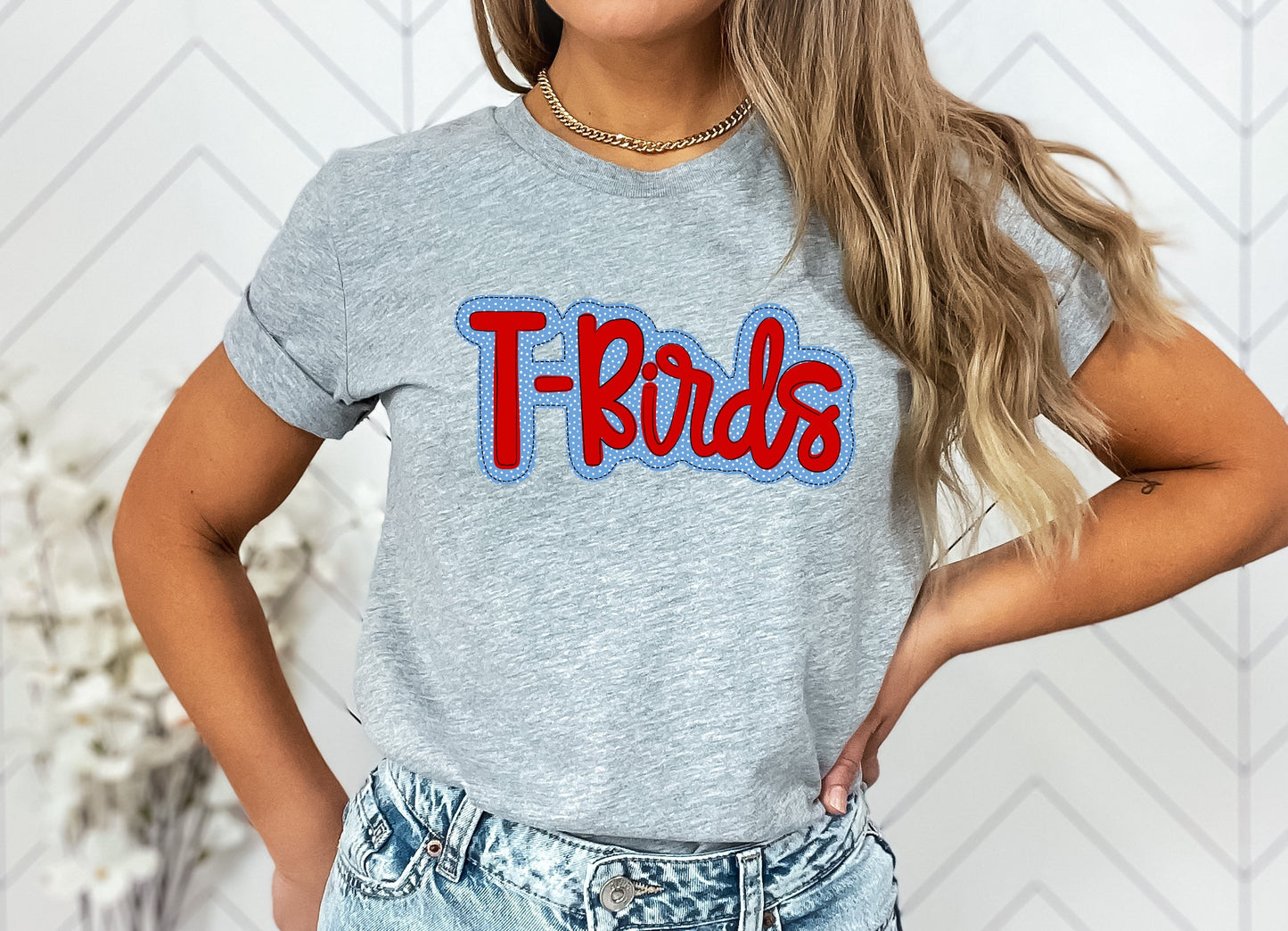 T-Birds Faux Applique