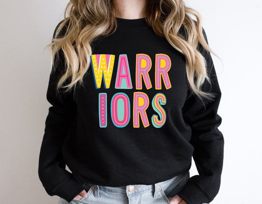 Warriors Colorful Graphic Tee