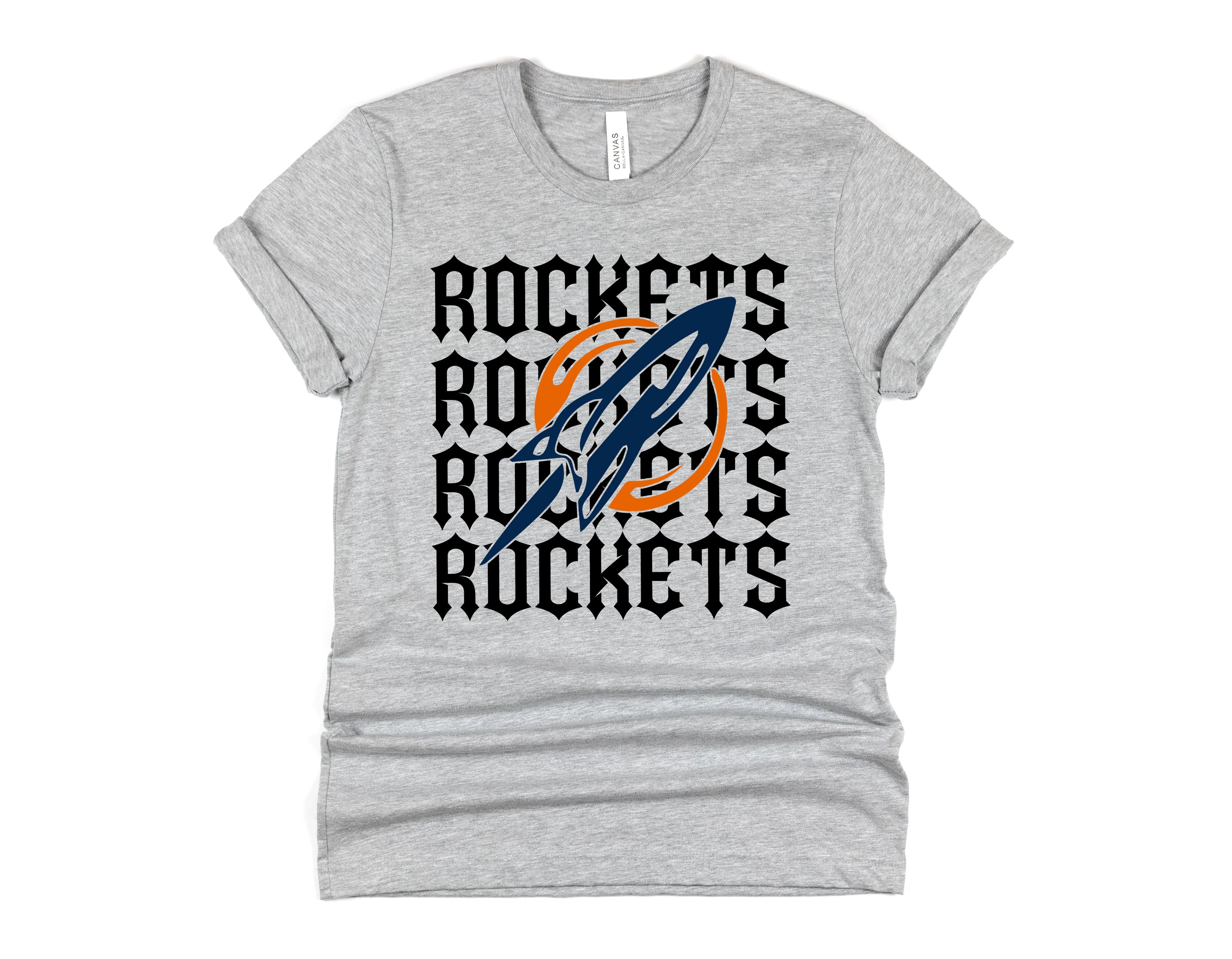 Rockets Repeating Mascot Graphic Tee - Merch Girls