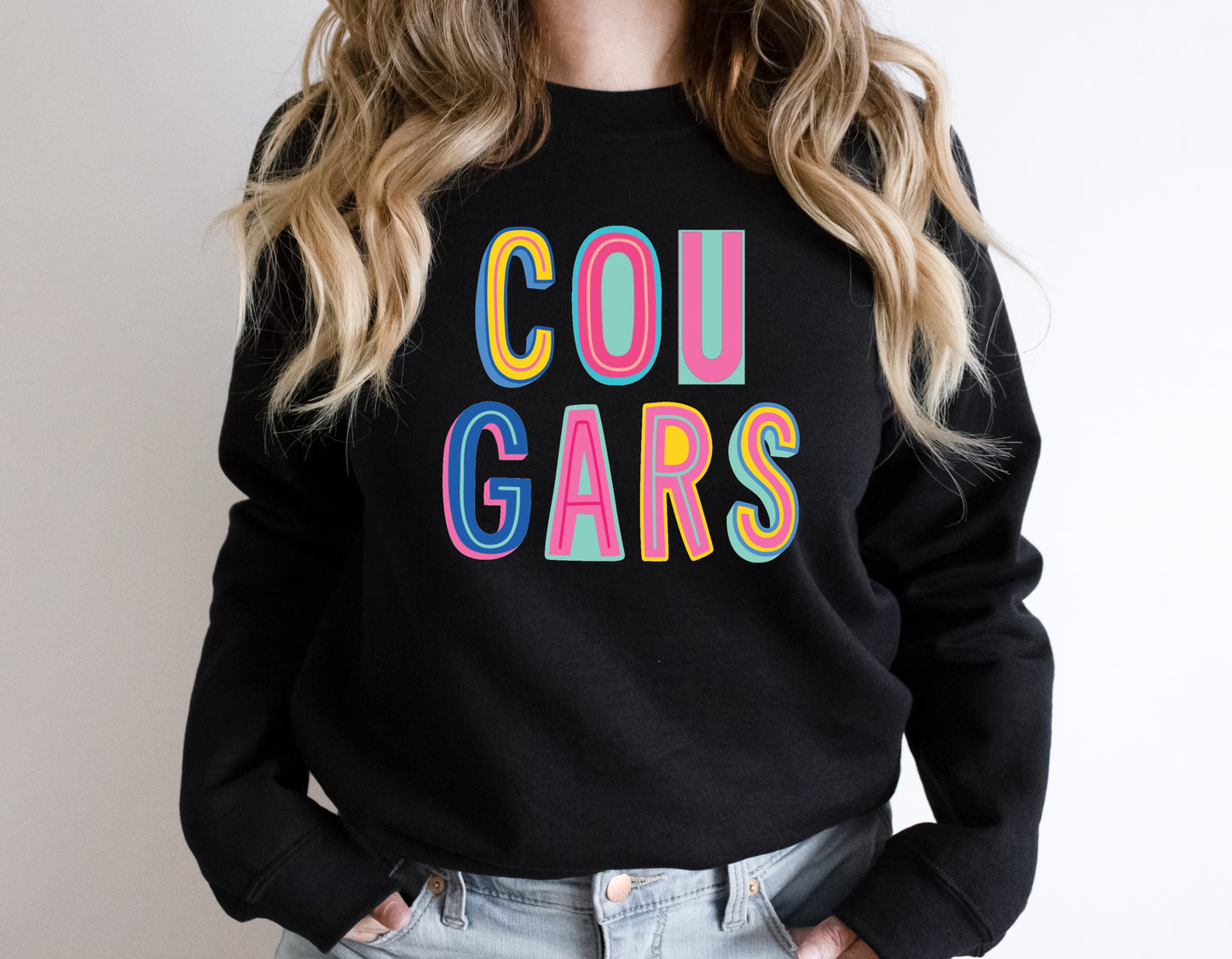 Cougars Colorful Graphic Tee