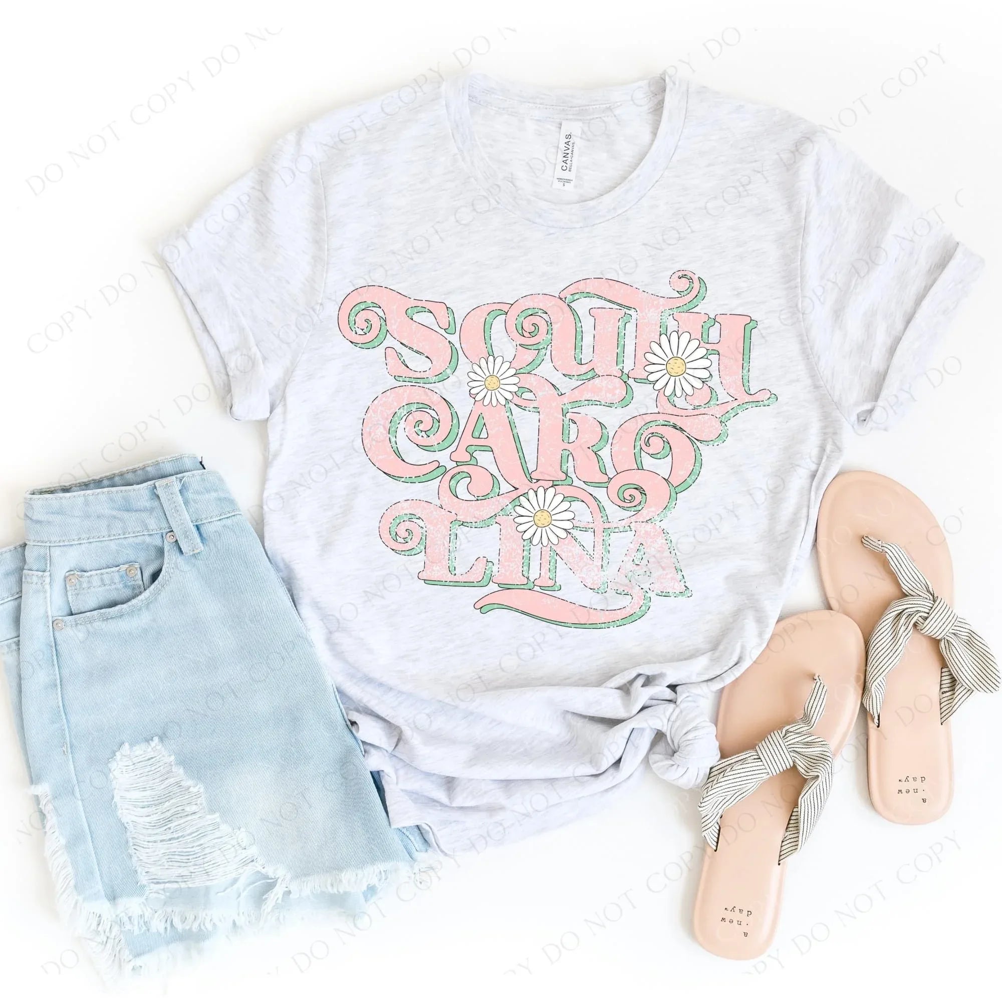 South Carolina Floral Graphic Tee - Merch Girls