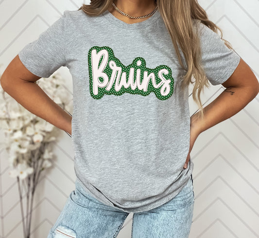 Bruins Faux Applique Graphic Tee