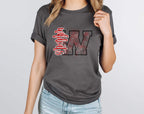 Wildcats Red All Over Splatter DTF Transfer - Merch Girls