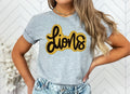 Lions Faux Applique Graphic Tee