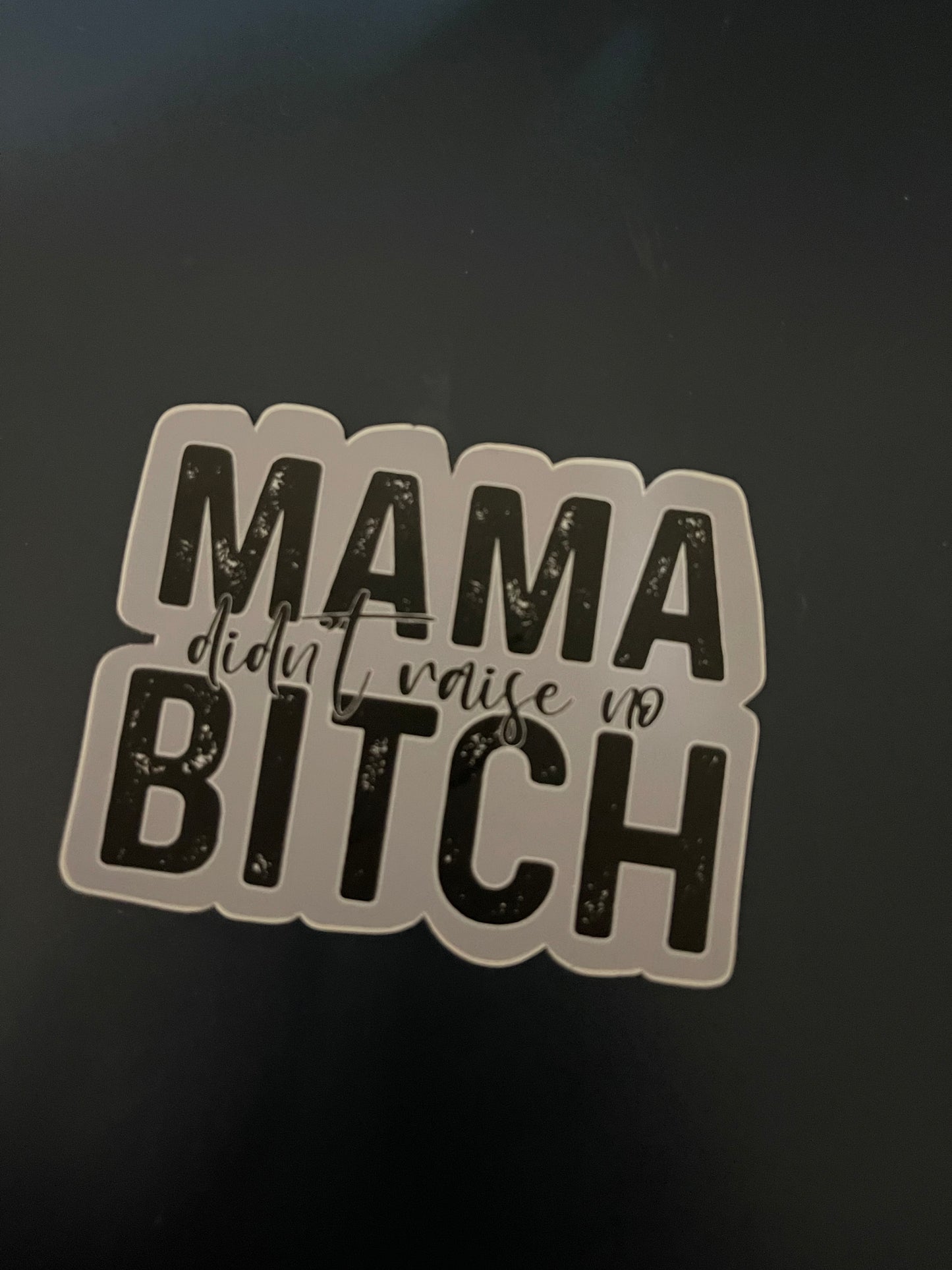 Mama Didn’t Raise No Bitch Die Cut Sticker