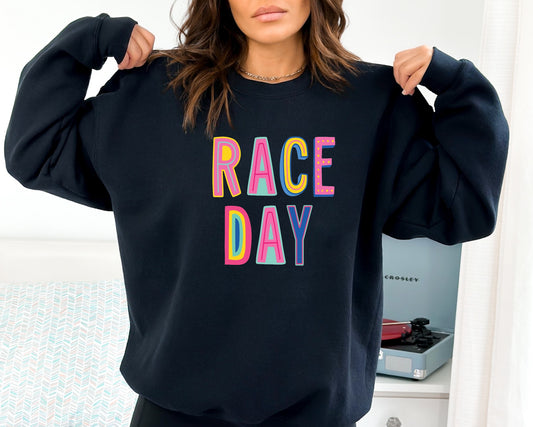 Race Day Colorful Graphic Tee