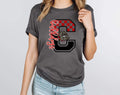 Bulldogs Red C Checkered DTF Transfer - Merch Girls