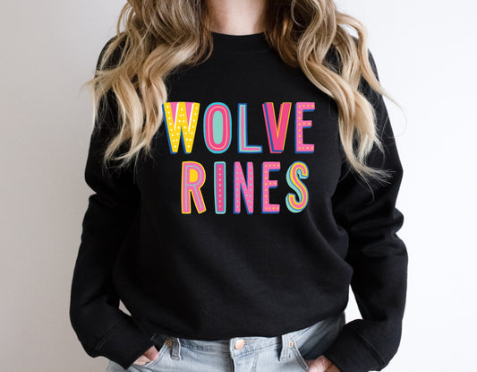 Wolverines Colorful Graphic Tee