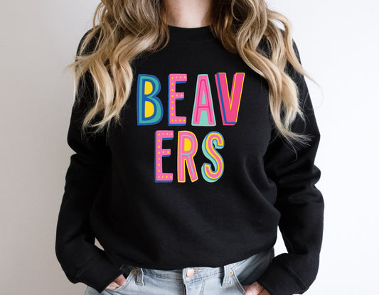 Beavers Colorful Graphic Tee