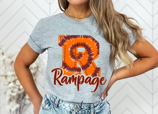 Rampage Faux Embroidery Graphic Tee