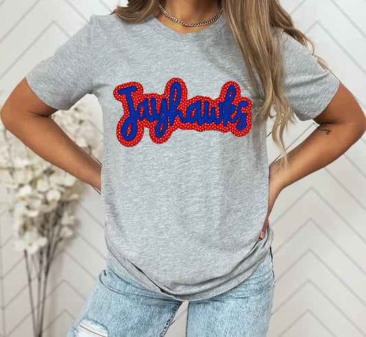 Jayhawks Faux Applique