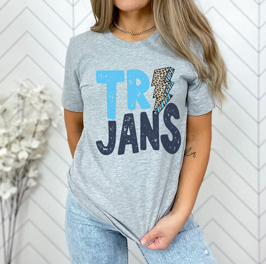 Trojans Lightning Bolt Graphic Tee