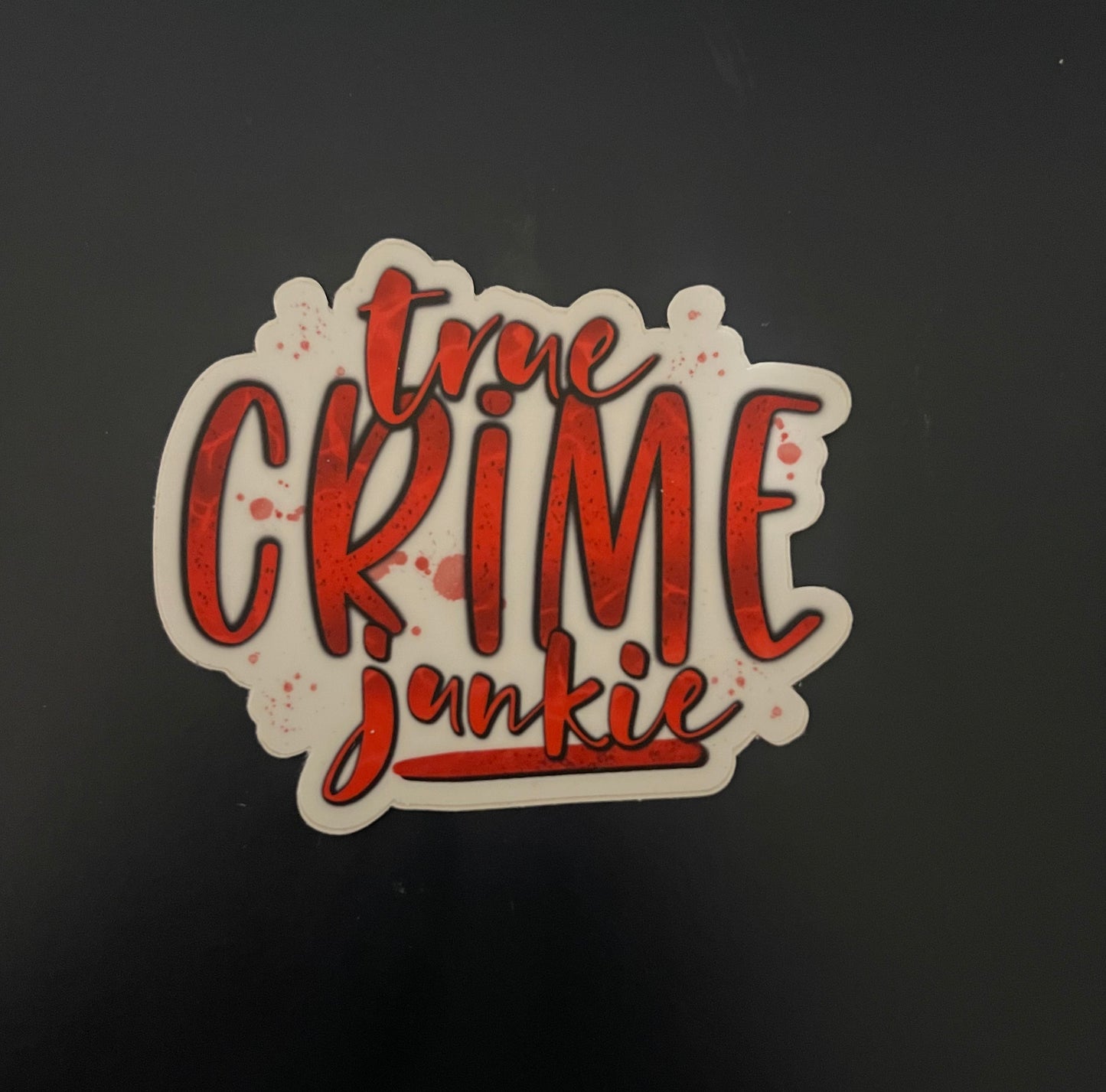 True Crime Junkie Sticker