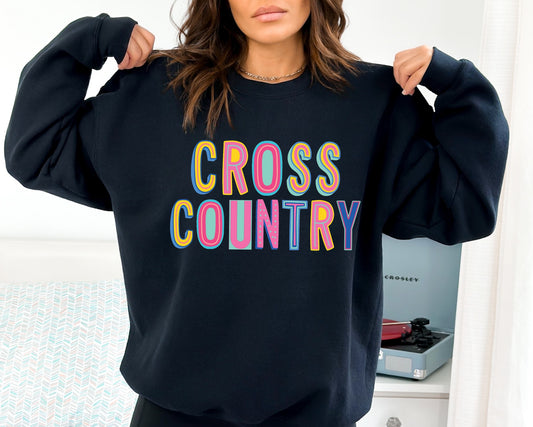 Cross County Colorful Graphic Tee
