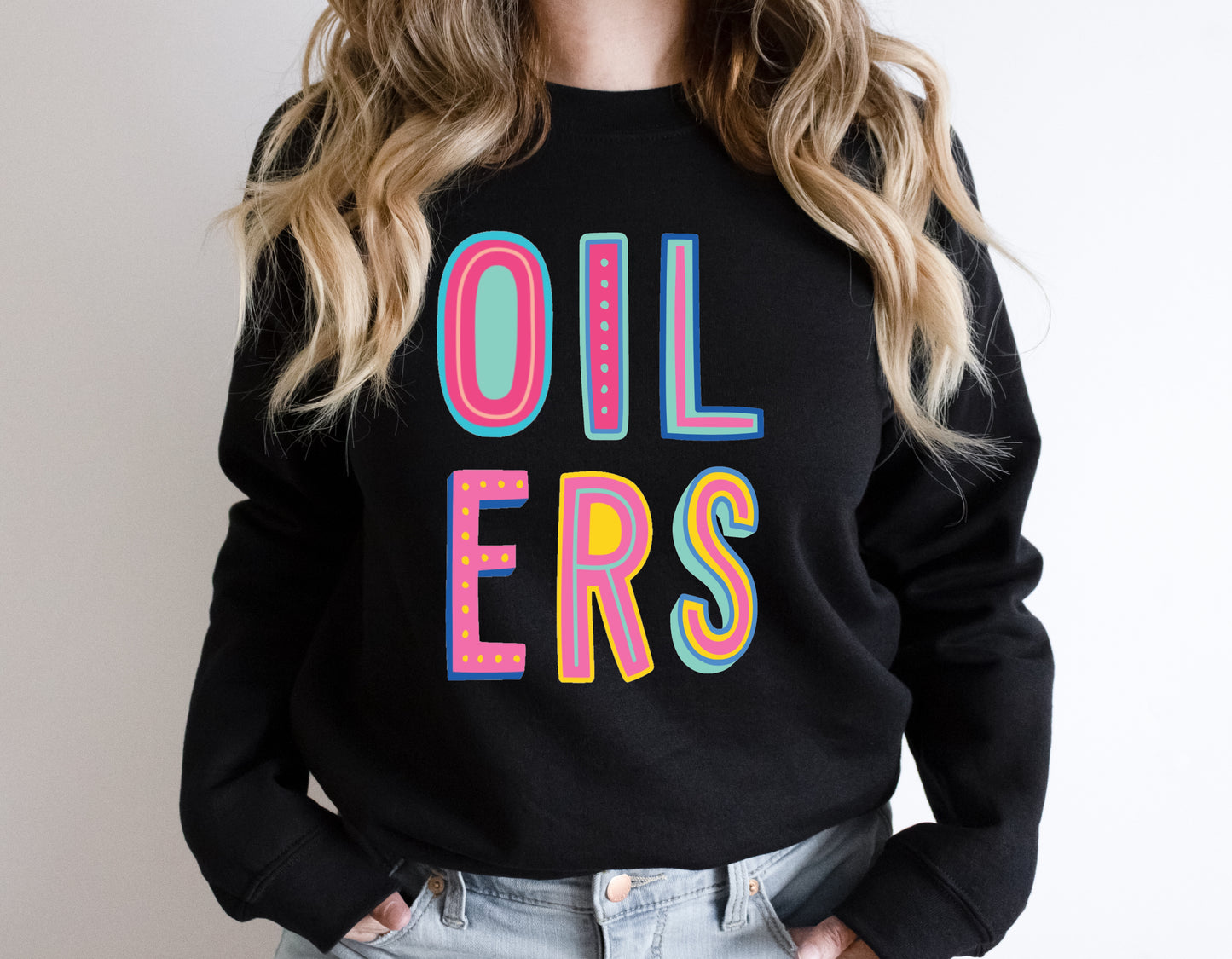 Oilers Colorful Graphic Tee