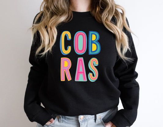 Cobras  Colorful Graphic Tee