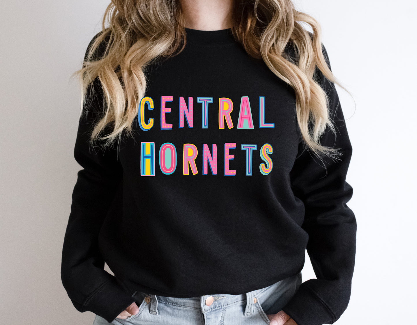 Central Hornets  Colorful Graphic Tee